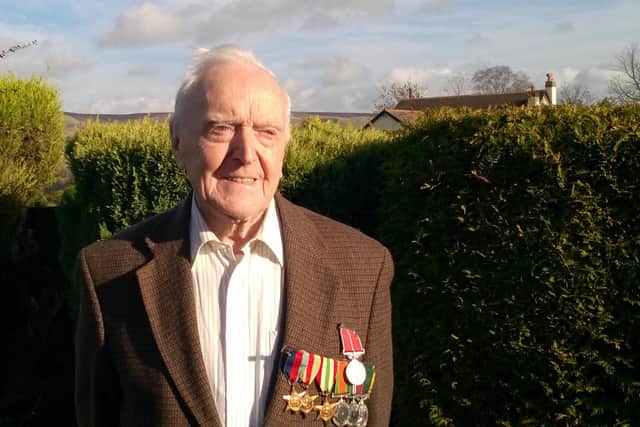 Chapel-en-le-Frith war veteran Derek Eley was laid to rest in a full military funeral today after his death at the age of 103