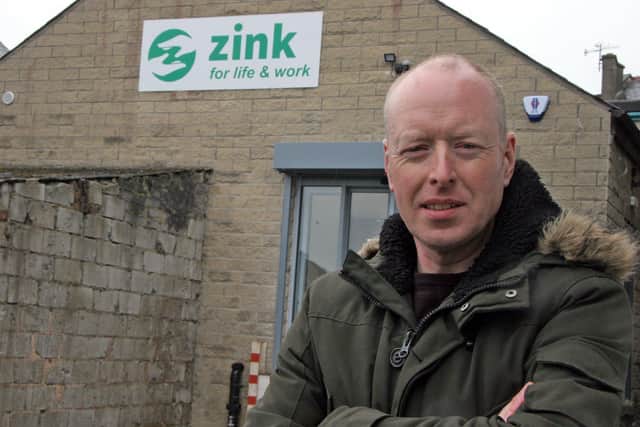 Zink project manager Paul Bohan outside the site of the burglary.