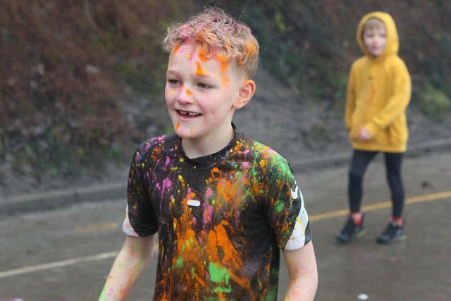 After the St Annes School colour run washing machines across Buxton worked overtime. Photo Jason Chadwick