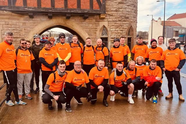 Peak District dad's fundraising bike ride smashes target for cancer charity