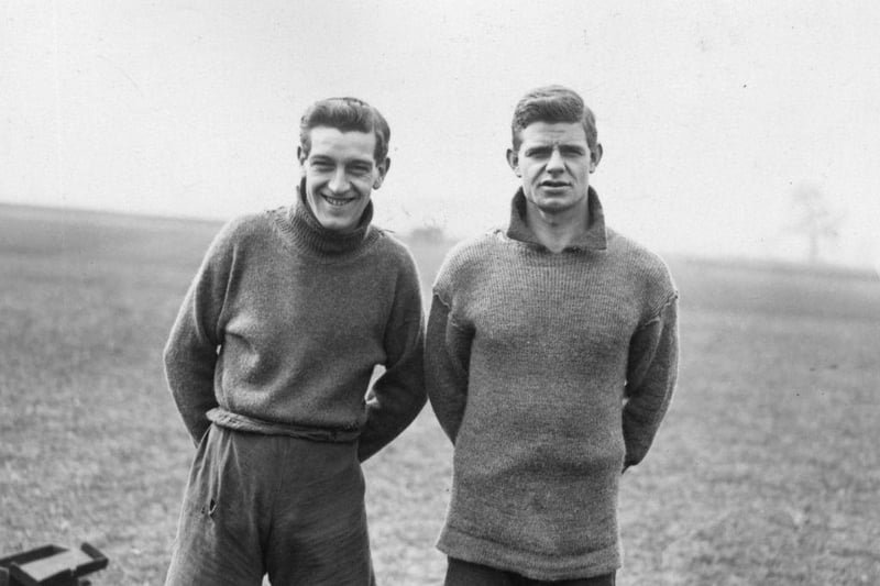 Derby County Football Club players Galloway and McIntyre in March 1923.