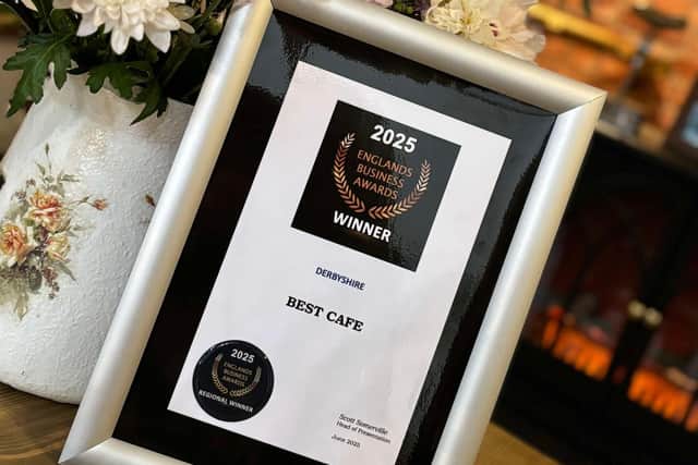 It is the second time three years the café has won the 'best in Derbyshire' award.
