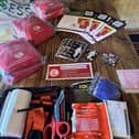 The Bleed Control Kits are stocked with a range of items designed to help control a catastrophic bleed, including a trauma dressing, gauze dressing, chest seal, tourniquet, gloves, and scissors.