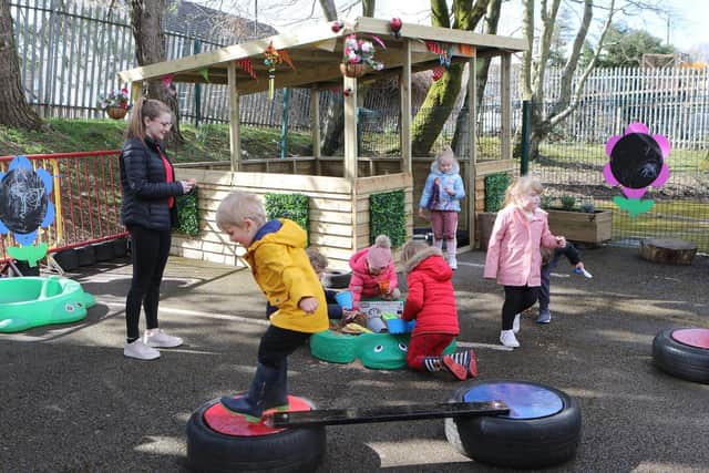 Youngsters at Minnie Me Pre School in Fairfield which was just rated as good by Ofsted.