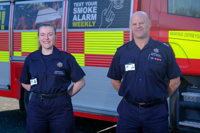Zoe and Rob Mears, of Chapel, will become the first ever father and daughter serving firefighters in Derbyshire.
