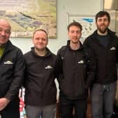 Sean Cafferty and the team of electrical engineers from Breedon's Hope Cement