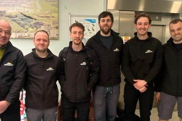 Sean Cafferty and the team of electrical engineers from Breedon's Hope Cement