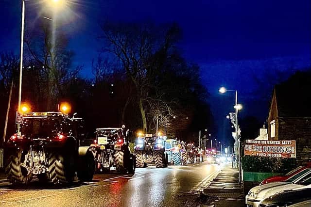 More than 100 tractors took part in the fourth annual tractor run in aid of the Christie.