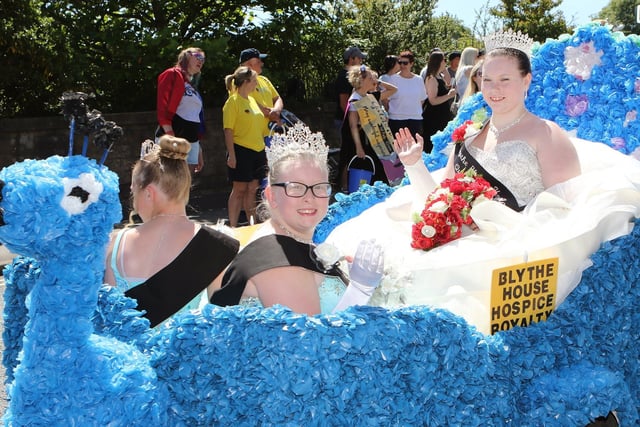 Blythe House Hospice royalty were part of the Buxton Carnival procession