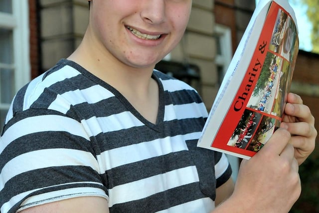 Peter Theaker from Chinley was among the GCSE record breakers at Hillcrest Grammar School in Stockport back in 2011. Pic Hillcrest Grammar School
