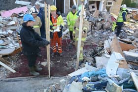 Steve attending a scene in Haxby, York.