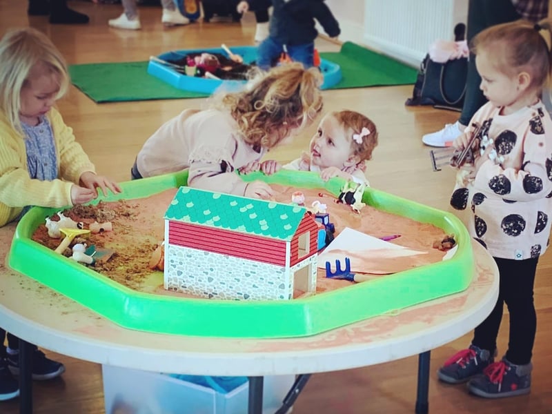 Play groups were able to reopen this week. The lockdown babies are finally able to play with one another.