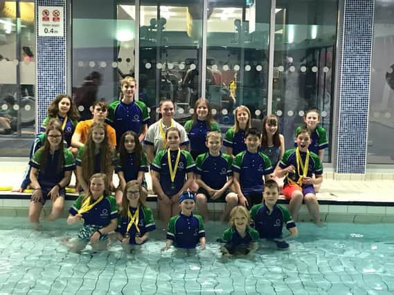 Buxton Swimming Club pictured at the county championships