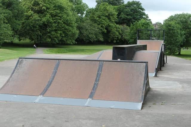 The section 106 money of more than £70,000 has been earmarked to remove the skate ramps and install a new pump track at Chapel Memorial Park. Pic Jason Chadwick.