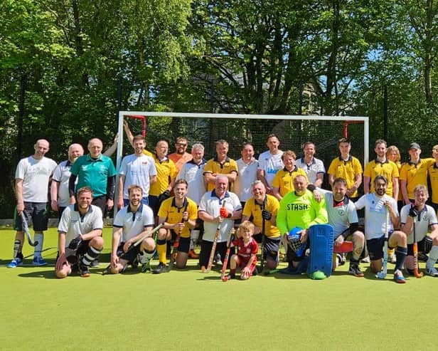Former Buxton hockey players return for charity match in memory of team mate's dad. Photo submitted