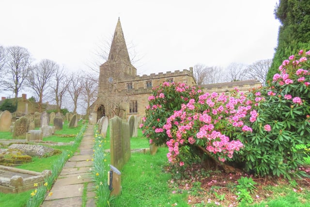 ​A charming photo from Russ Teale shows some spring colour at Old Brampton church.