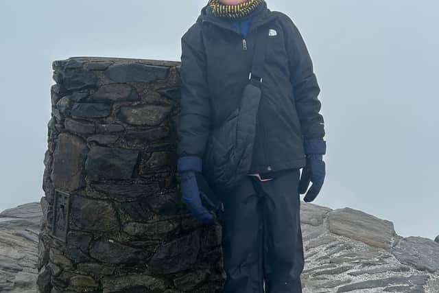 George Pownall at the top Snowdon. Photo submitted