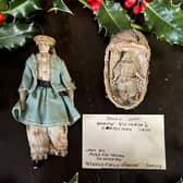 The decorations displayed on the seller’s festive tree with a note found with them stating that they are from Queen Victoria’s Christmas tree.