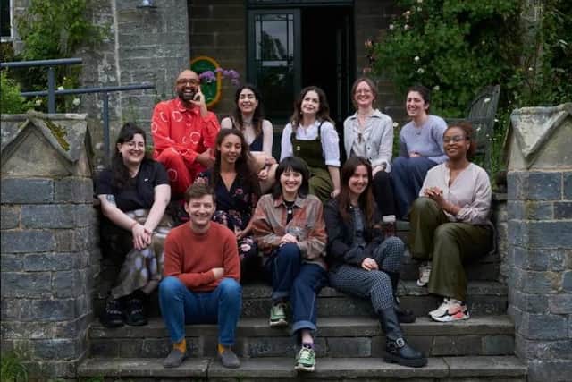 Matt Taylor and the other writers on the writer's retreat in Shropshire. Photo submitted