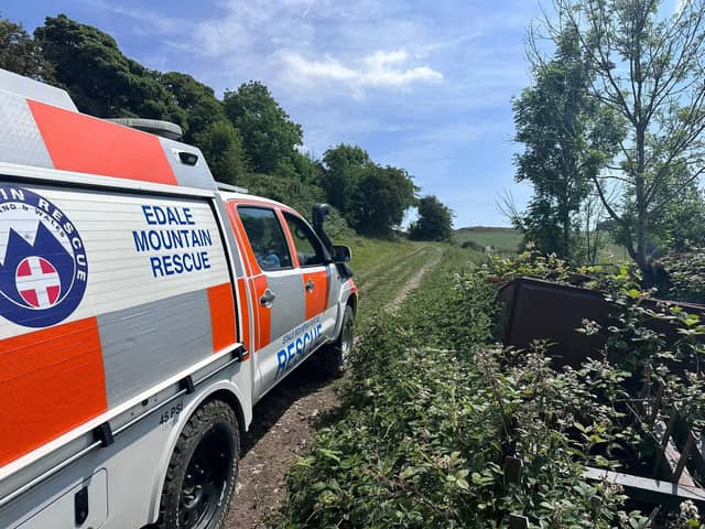 The walker was brought to safety by mountain rescue volunteers.  Credit: EMRT