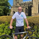 Pete Hawkins, 62, is embarking on a gruelling 900 mile ride from Durness in North West Scotland to Dungeness in South East Kent in support of the Motor Neurone Disease Association.