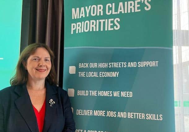 East Midlands Mayor Claire Ward At An Emcca Local Economic Growth Presentation At The Casa Hotel, On Lockoford Lane, Chesterfield