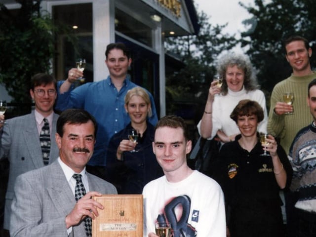 The Newton Pub collected its service award back in 1997
--
