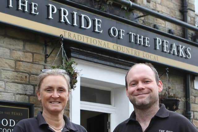 Shellie Hagan and son Jonathan at the Pride of the Peaks