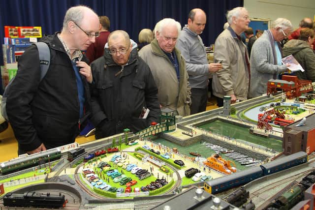 One of the many railway layouts on display at a previous exhibition
