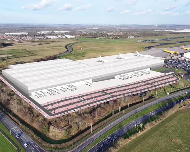 How the site at the western end of the runway could look after development