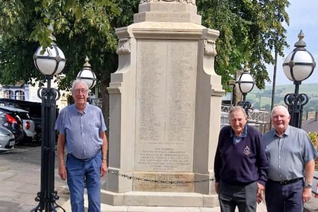 On the left is Graham Sisson the Chairman of the Provincial Grand Charity. On the right are the Charity Stewards from each of the Lodges, Alan Burgess and Steve Cox. Photo Sally Tideswell