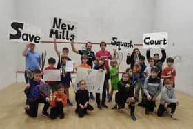 Campaigners Opposed To Proposed Changes At High Peak Borough Council'S New Mills Leisure Centre Fear They Could Lose Their Squash Courts. Picture Submitted Courtesy Of Campaigners