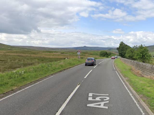 Snake Pass (A57) will remain closed until 4.30 pm today as pothole repairs are underway.
