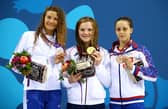 Abbie Wood won gold at the 400m IM on day eleven of the Baku 2015 European Games. (Photo by Richard Heathcote/Getty Images for BEGOC)