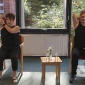 An online chair-based exercise class from Treetops Hospice.