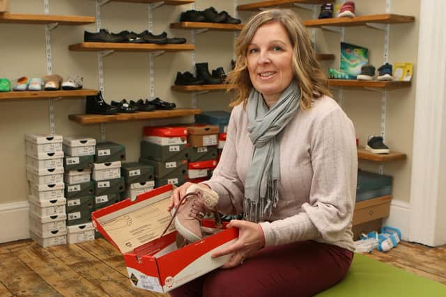 Nichola Sargent of One Small Steps shoe shop