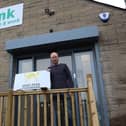 Paul Bohan at Zink HQ, home of High Peak Foodbank