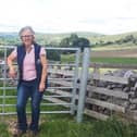 Jane Bassett on farm