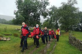 One of the injured people who were rescued by the wonderful mountain rescue teams at the weekend