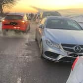 Gritters were unable to access some roads over the weekend, after hundreds of cars were left parked on the roadside in the Peak District.