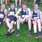 Buxton AC runners at Eccles Pike. Picture by Grace Longden.