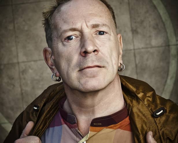 John Lydon. Photo by Paul Heartfield.