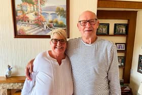 Janet and Denis safe and happy at home