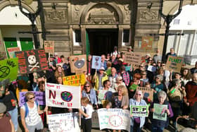 Climate campaigners lobbying High Peak Borough Council in 2019.