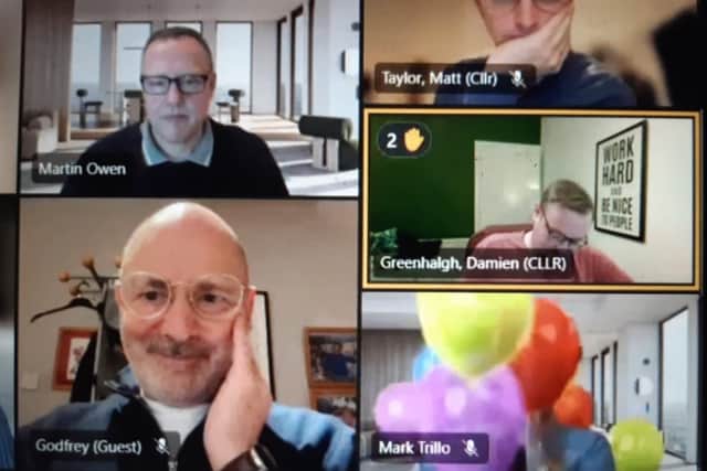 High Peak Borough Council\'S Executive Budget Meeting On Februaryb 8 Was Interrupted By Virtual Balloons, Courtesy Of Youtube