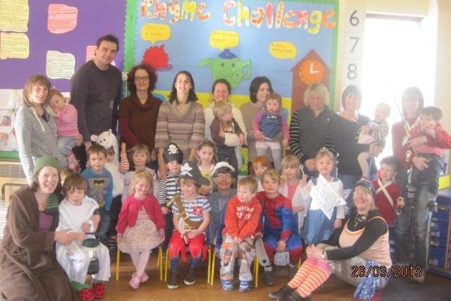 Youngsters at Kinder Kids Pre-School took part on a Rhyme Challenge in 2013. Photo contributed.