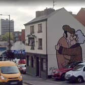 Kissing - as illustrated by Pete McKee's famous The Snog mural on the side of Fagan's pub in Sheffield city centre - tops the most expensive road names according to a study of property prices.