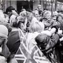 Princess Diana meets the crowds in Belper in 1987.