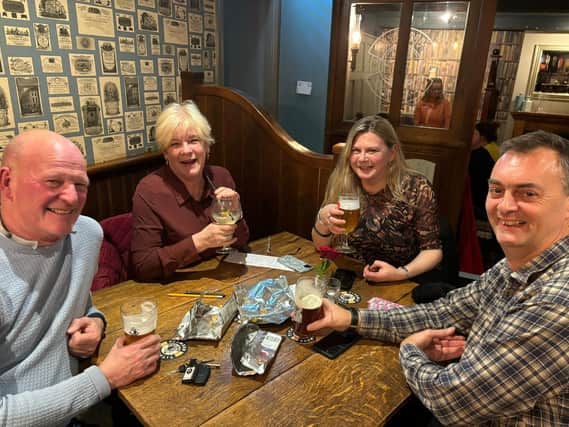 Big smiles for these friends enjoying themselves. Photo Cheshire Cheese
