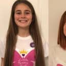 Jasmine Hall, before and after her cut.